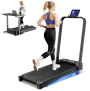 Folable Walking Pad with Incline, 2.5HP Under Desk Treadmill for Home 8KM/H