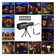 12 Patterns Christmas Projector Lamp LED Projection Light for Xmas Party