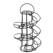 Kitchen Spiral Egg Rack Basket Iron Stable Spiraling Eggs Organizer Display Holder