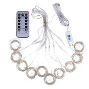 3Mx1M LED Curtain String Lights Remote Control 8 Modes Decorative Fairy Light for Christmas Party