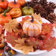Autumn Decoration Set Artificial Pumpkin Fall Wreath Decorations for Halloween Home Party