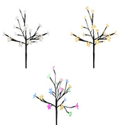 20LED Solar Cherry Tree Light Christmas Party Outdoor Garden Decoration