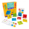 Kids Wooden Expressions Matching Block Puzzle Magic Cube Building Blocks Toy Set