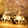 Christmas Reindeer String Lights 6 Meters 40 LED Light Indoor Outdoor Decoration