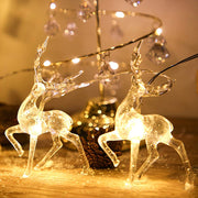 Christmas Reindeer String Lights 6 Meters 40 LED Light Indoor Outdoor Decoration
