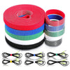 Reusable Adjustable Back to Back Hook and Loop Cord Fastening Cable Ties