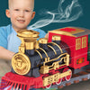 Christmas Kids Electric Spray Train Rail Toy Sets