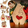 Mother's Day Cute Love Animal Wooden Statue Ornament