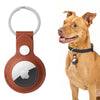 For Apple Airtag Tracker Leather Key Ring Dog Locator Device Keychain