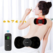 Mini Neck Massage Pad EMS Cervical Massager with Remote Controller