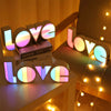 LOVE Letter LED Light Proposal Birthday Party Decoration