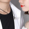2 Pieces Love Heart Mutual Attraction Pendant Magnet Necklace Set