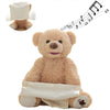 Peek-A-Boo Electric Plush Music Teddy Bear Kids Interactive Toy