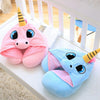 Cute Cartoon Unicorn Creative U Shaped Neck Pillow With Hat