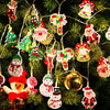 10/20 LEDs String Light Xmas Tree Snowman Santa Claus String Lights