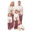 Christmas Elk Print Pajama Set Matching Family Pyjamas Xmas Nightwear