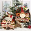 Santa Claus Snowman Elk Ring Pendant Rattan Wreath Hanging