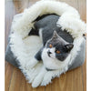 Plush Cat Nest Dual-use Pet Mat Soft Washable for Kitten Puppy