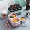 Microwave 304 Stainless Steel Bento Box with Tableware