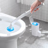 Disposable Household Long Handle Toilet Cleaning Brush Sponge Set