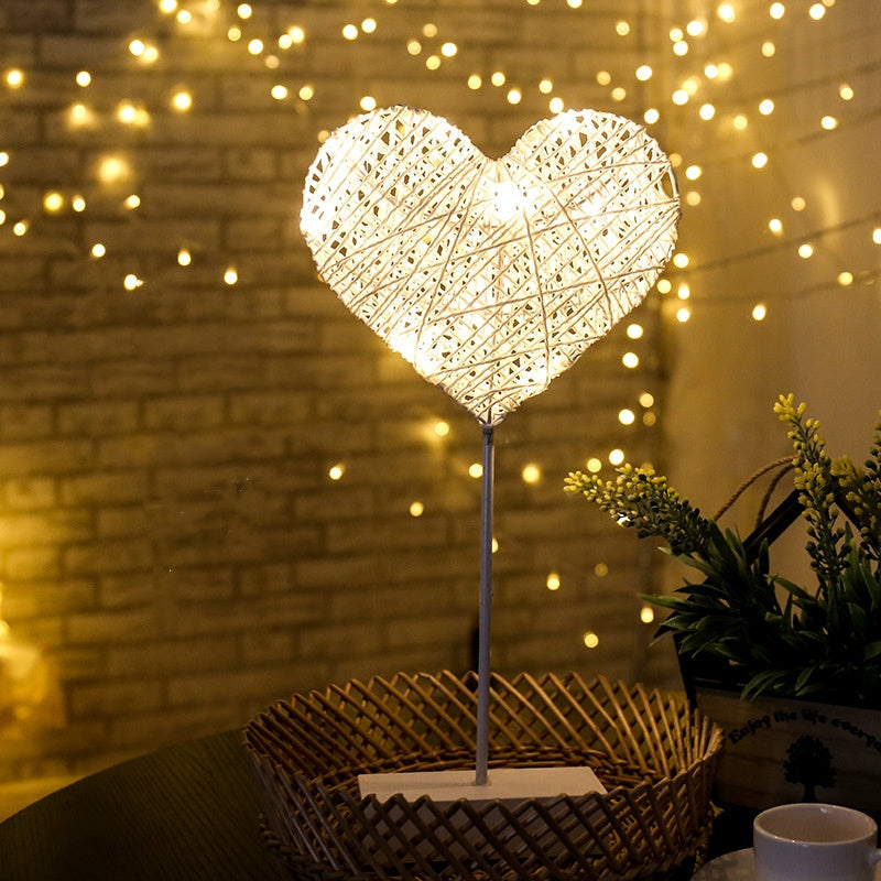 Heart shaped led decorative lamp deals