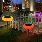 UFO Shape 8 LED Color Change Waterproof Solar Outdoor Buried Lamps
