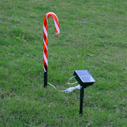 Solar Outdoor Christmas Candy Cane Pathway Marker Light