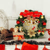 Christmas Rattan Wreath for Front Door Hanging 30CM Garland Xmas Decoration