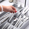 Kitchen Cutlery Storage Box Plastic Tray Utensils Drawer Organizer