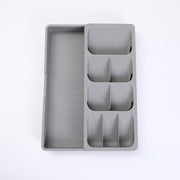 Kitchen Cutlery Storage Box Plastic Tray Utensils Drawer Organizer