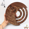 Creative Wooden Wall Calendar Circular Perpetual Calendar Home Decoration