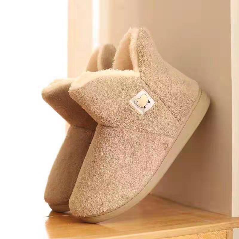 JEBUKTXE Slipper Boots for Women Men Booties Slippers Plush Fleece Winter Indoor  Outdoor Slippers Memory Foam Fur Lined House Shoes for Ladies Male Red 38  39 - Yahoo Shopping