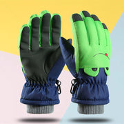 Children Cartoon Outdoor Waterproof Thick Warm Ski Gloves