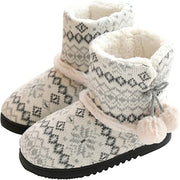 Women's Boots Slippers Lined Warm Soft Plush Winter Non-Slip Home Shoes