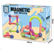 Children DIY Magnetic Stick Building Block Set Colour Stacking Toy