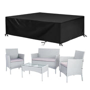 4 Seater Rattan Garden Furniture Patio Conversation Set with Table and Chairs