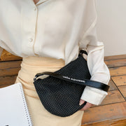 Women Luxury Sequined Rhinestones Letter Purse Handbags Glitter Shoulder Bag