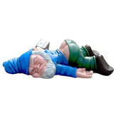 Funny Drunk Dwarf Resin Garden Gnome Statues Lying Down Decoration