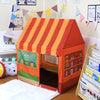 Children Folding Dessert House Play Tent Toy Outdoor Hiking Playhouse Game