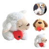 Pet Plush Dog Sheep Behavioral Training Aid Toy with Heartbeat