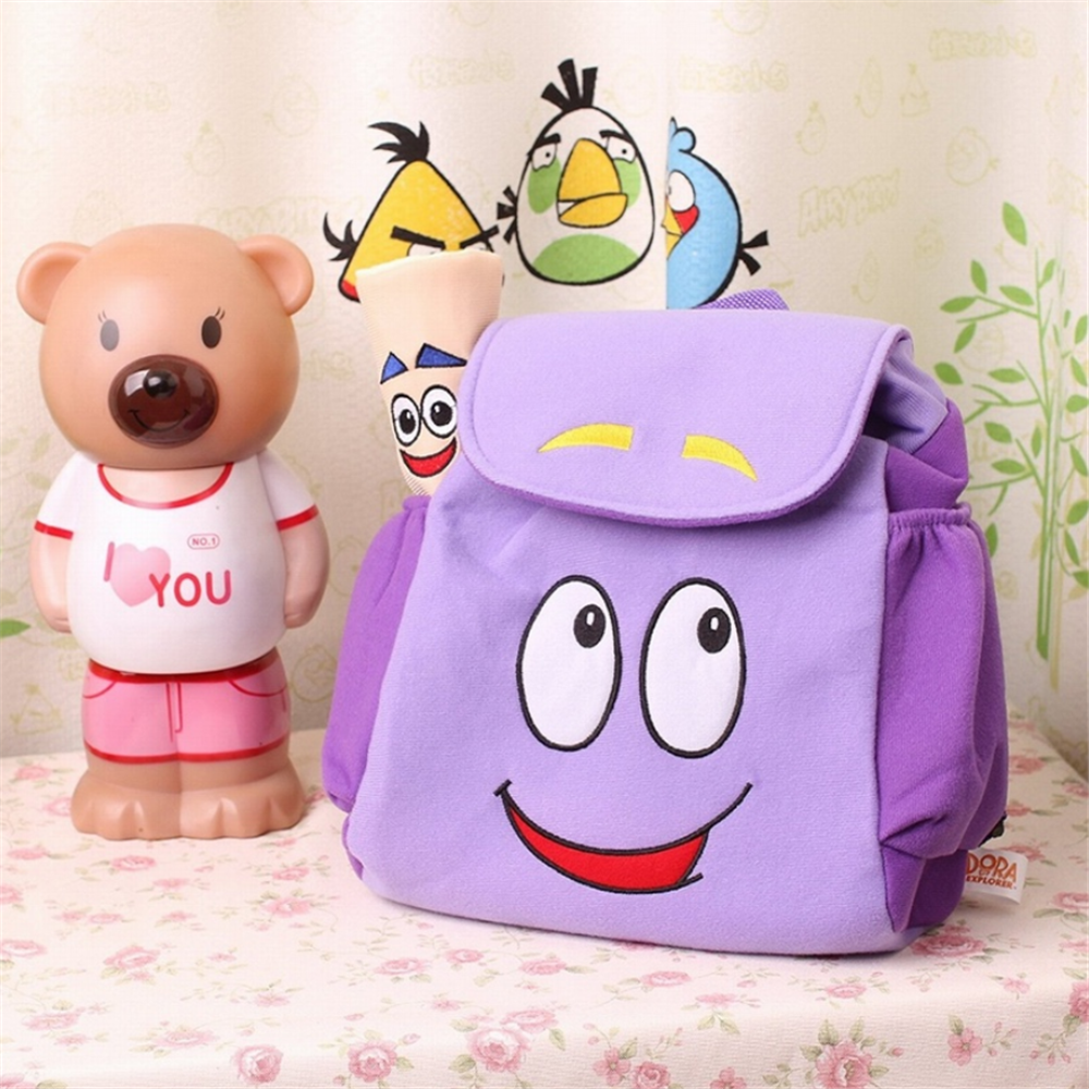 New Kindergarten Purple Dora Explorer Backpack with Map