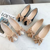 Womens Elegant Flat Shoes Bow-Knot Pointy Toe Shoes