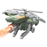 Electronic Automatic Spray Deformation Fighter Dinosaur Kids Toys
