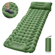 Inflatable Travel Camping Mattress Sleep Rest Pillow Pump Outdoor Pad
