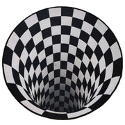3D Bottomless Hole Optical Illusion Area Rug Creative Round Carpet
