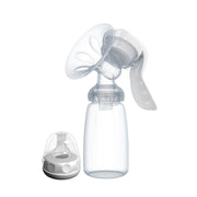 Manual Breast Pump Portable Milker Suction with Milk Bottle