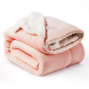 Winter Warm Thick Double Layer Plush Blanket For Chair Sofa