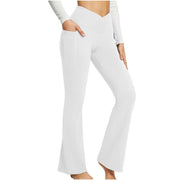 Women's Long Yoga Pants High Waisted Flare Leggings Jazz Dress Pants
