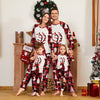 Christmas Deer Print Parent & Kid Family Pajamas Set