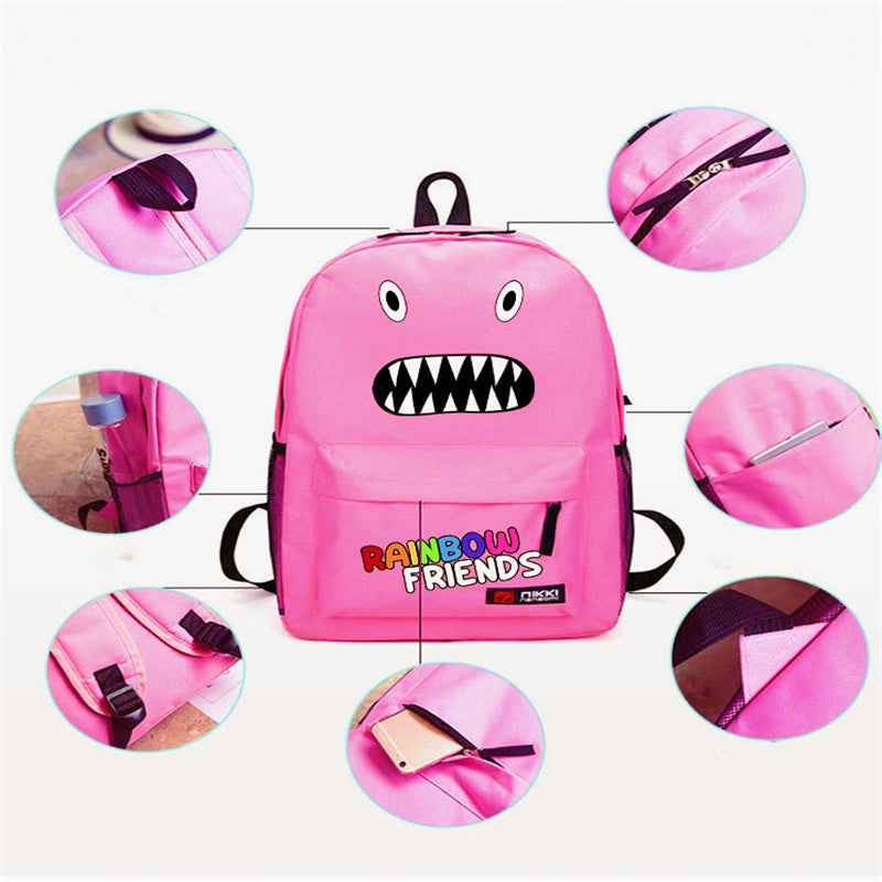 Students Kids Children Rainbow Friends Schoolbag Backpacks Large